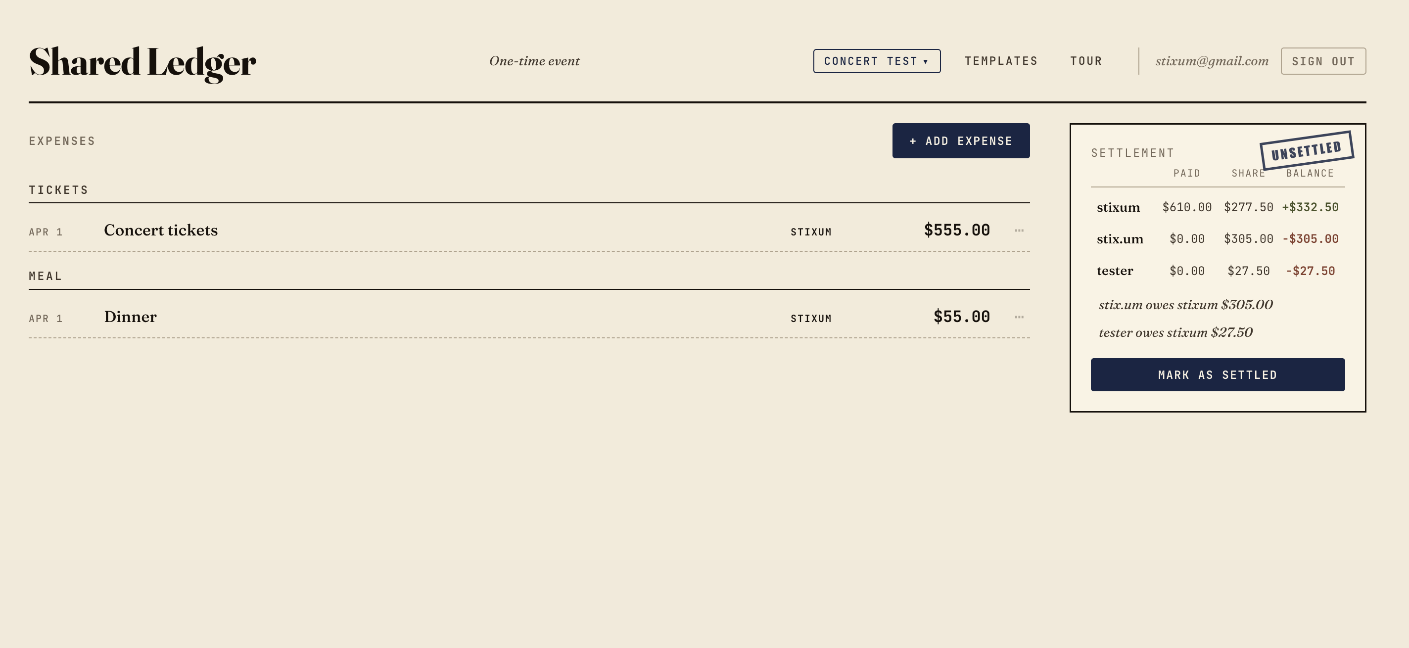 Expense Tracker app