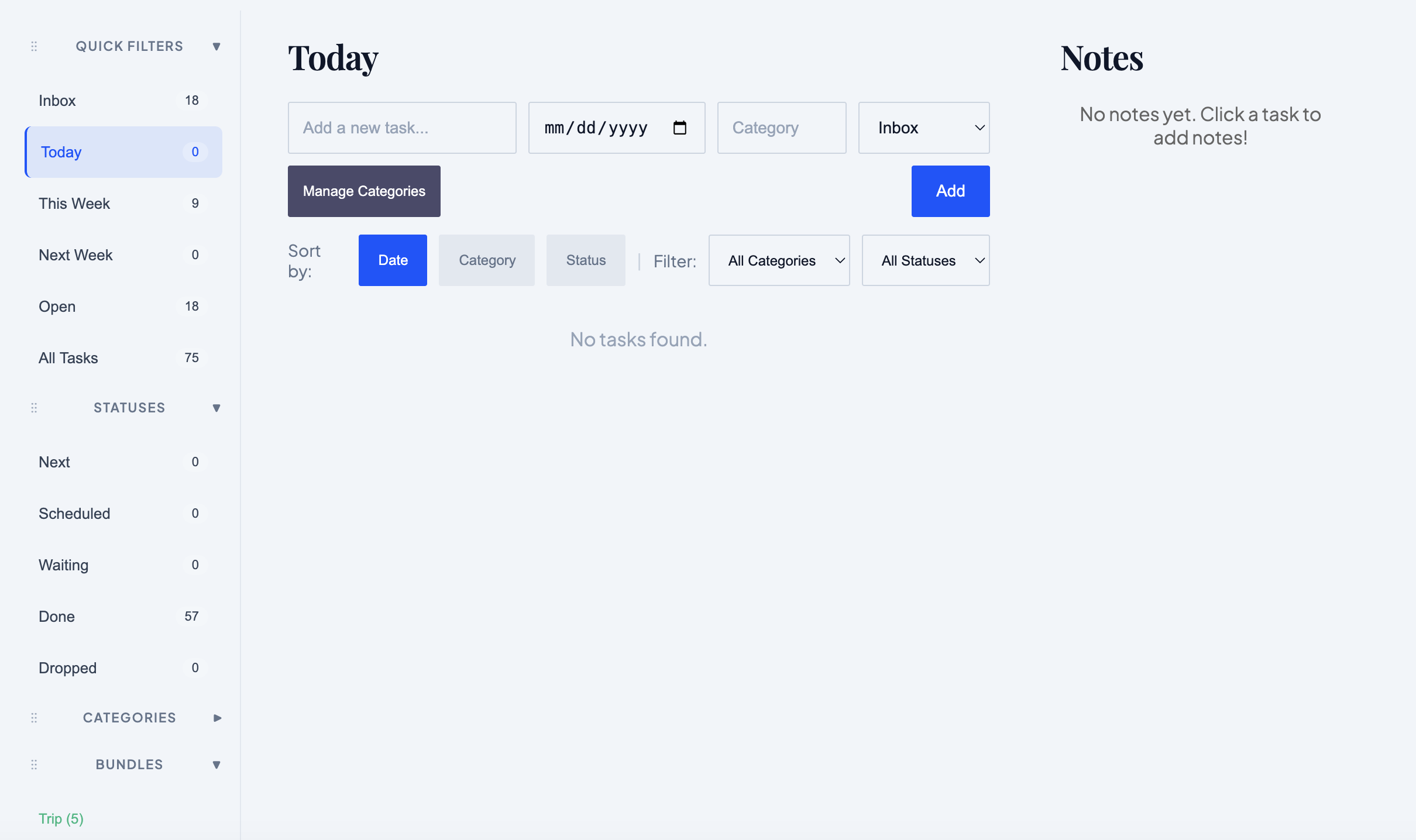 TodoNotes app